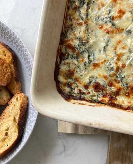 Cheesy Spinach Artichoke Dip