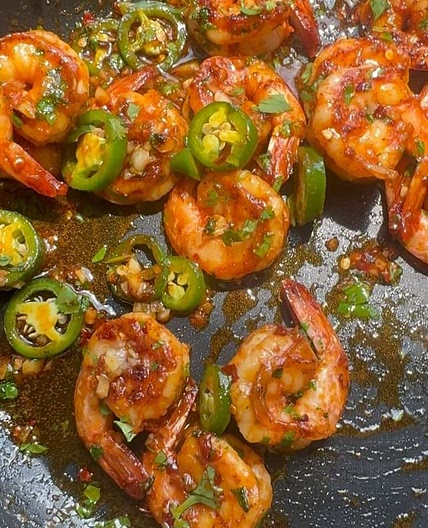 Jalapeño Shrimp in Garlic Butter Sauce