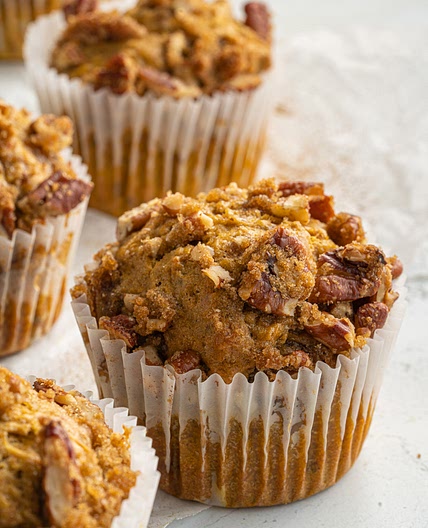 Moist & Fluffy Pumpkin Vegan Muffins