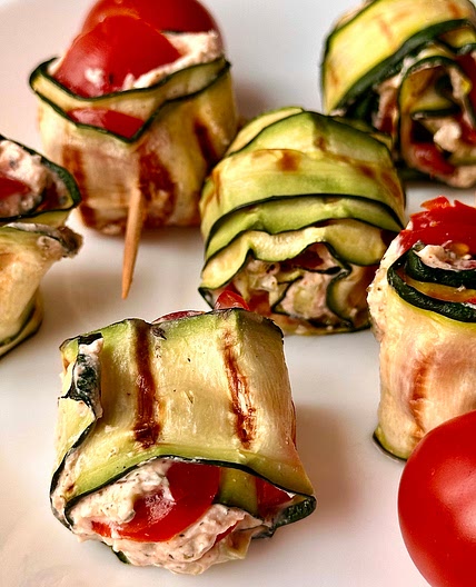  Creamy Zucchini and Tomato Roll ups 