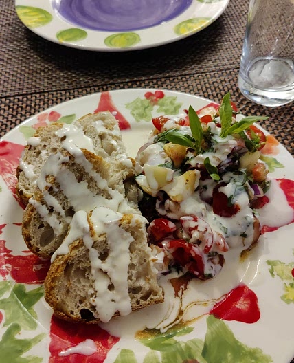 Peach & Ricotta Bruschetta