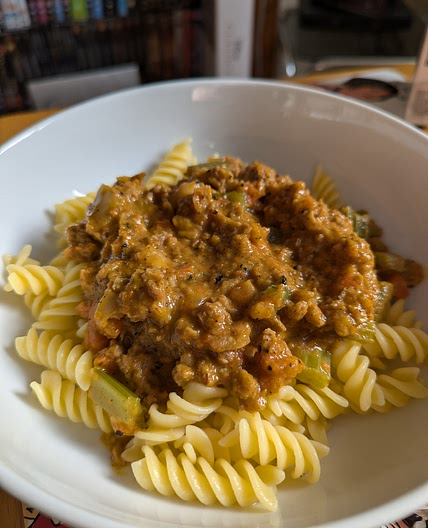 Vg/GF take on Pellegrino Artusi's bolognese
