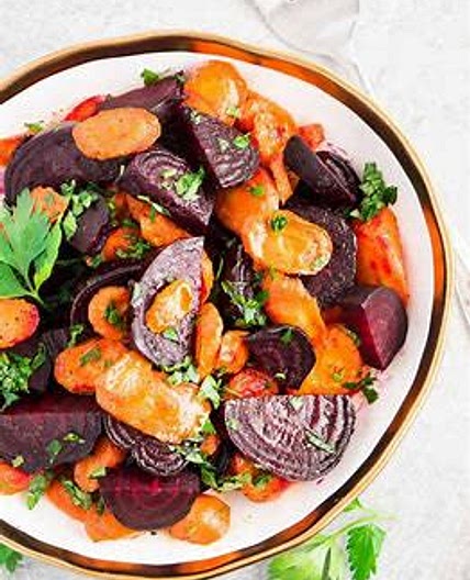 Roasted Beets & Carrots
