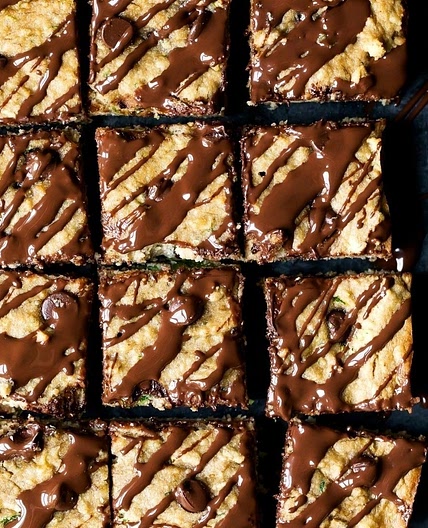Paleo Zucchini Banana Bread Bars