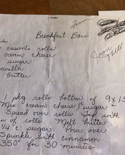Grandma Joan's Breakfast Bars