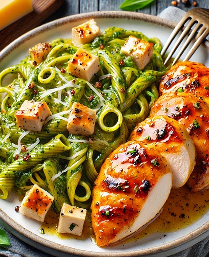Escalope de poulet miel moutarde