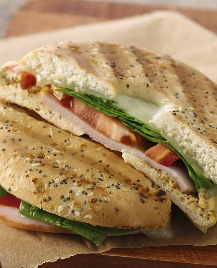Canadian Bacon Bagel Sandwiches