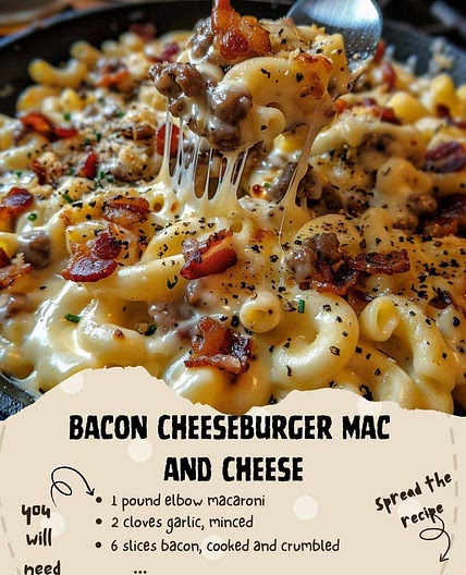 Bacon Cheeseburger Mac and cheese