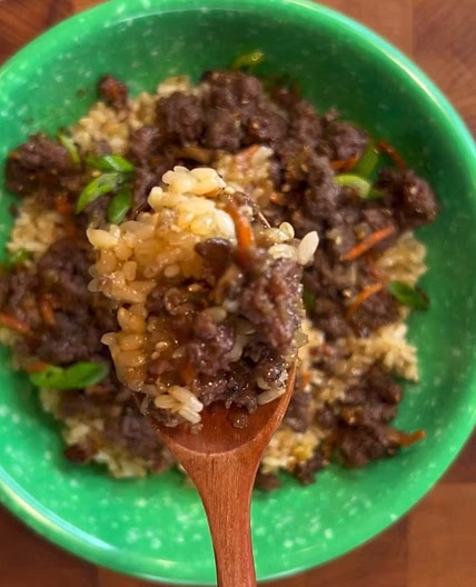 Ground beef bulgogi bowl