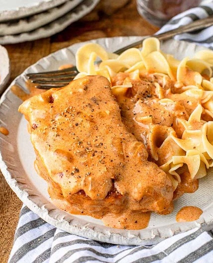 Hungarian Paprika Sour Cream Pork Chops
