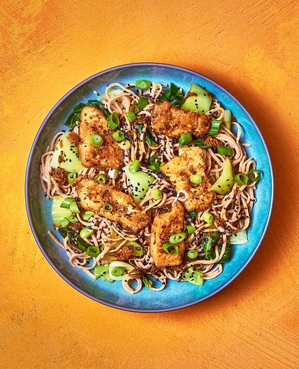 Crispy Chilli Haddock with Pak Choi Noodles