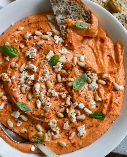 Roasted red pepper dip 