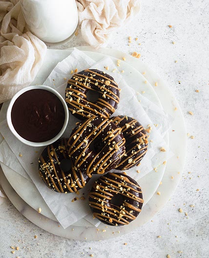 Chocolate Peanut Butter Donuts