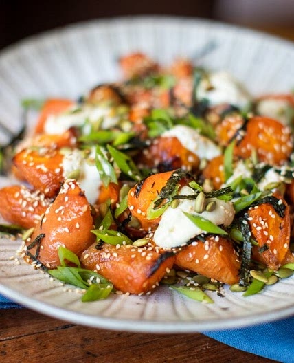 Miso Roast Carrots With Wasabi Mayonnaise and Nori Seed Mix — Fa