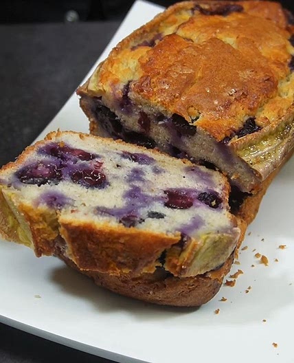 Banana and Blueberry Cakes