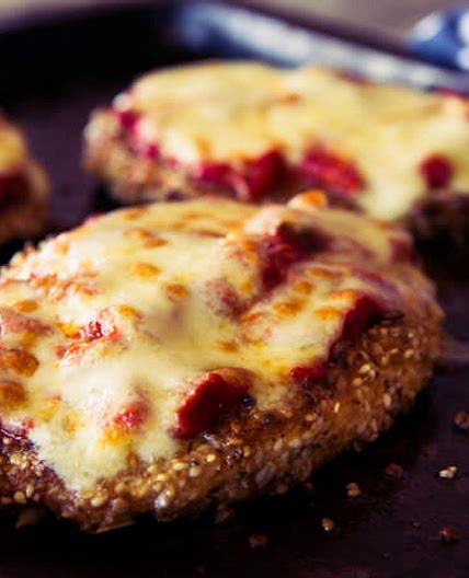 skinnymixer's Grain Free Chicken Parmie