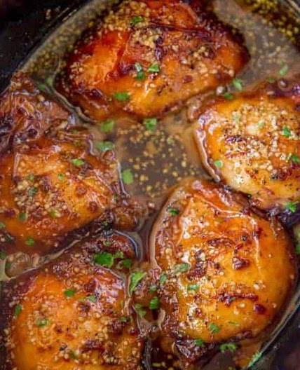 Brown sugar chicken thighs