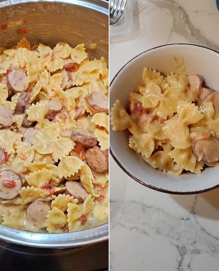One Pot Cheesy Smoked Sausage Pasta