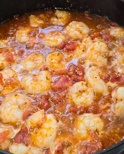 Mediterranean Shrimp Saganaki