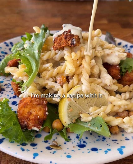 Loaded ceasar salad jars