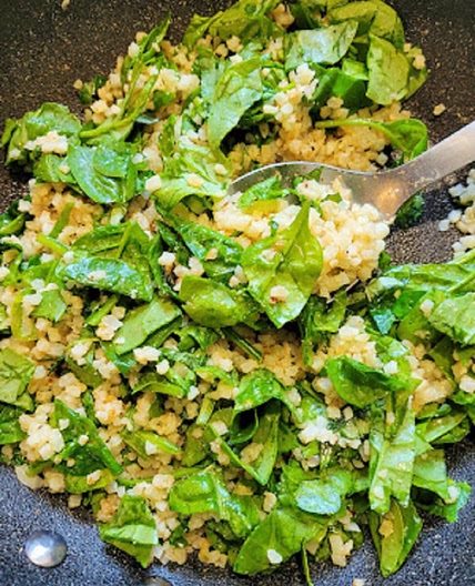 Spinach Cauliflower Rice