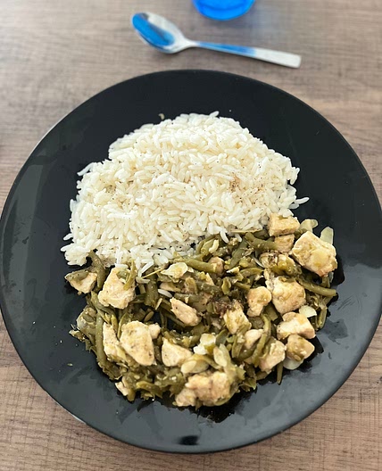 Poêlée de dinde aux haricots verts et amandes
