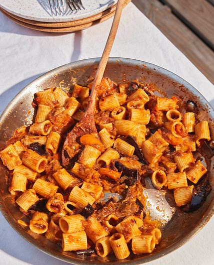 Roasted Eggplant Pasta with Parmesan Breadcrumbs — Alison Roman
