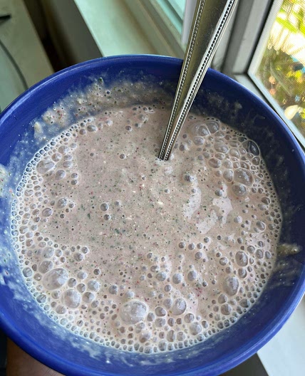 Strawberry protein smoothie