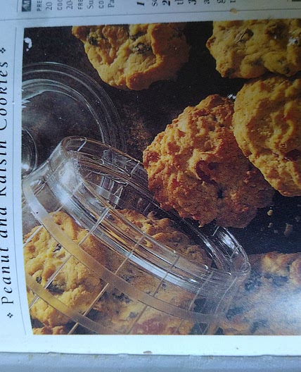 Peanut and raisins cookies