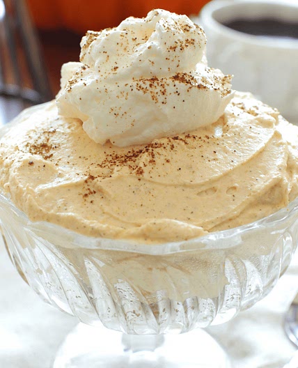 No Bake Pumpkin Cheesecake For One