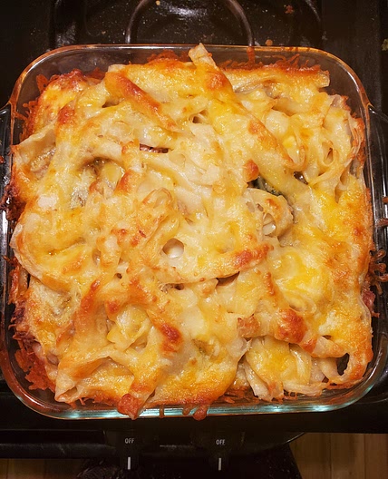 Bruchetta Inspired Baked Pasta