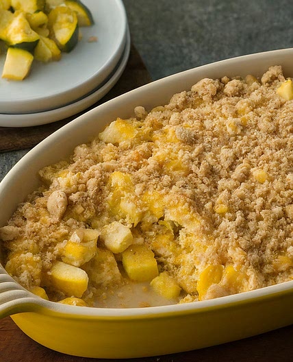 Squash Casserole with Ritz Crackers