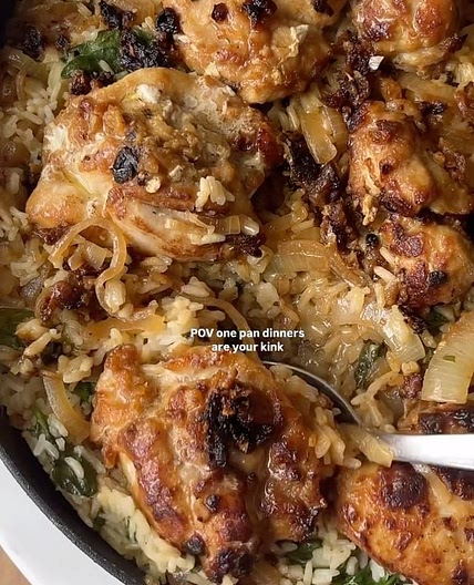 French Onion Soup Chicken Skillet