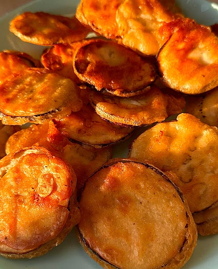 Crispy Aubergine Fritters  
