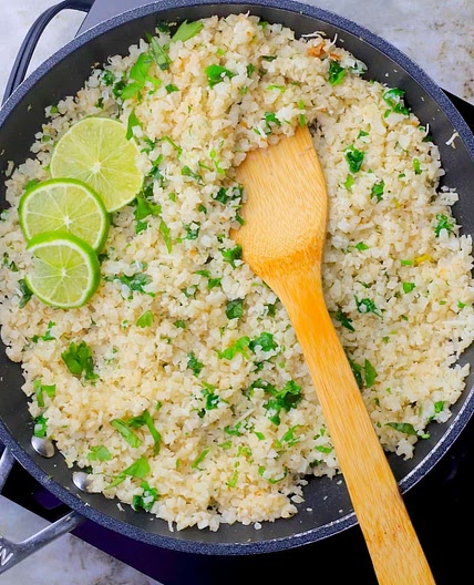 Cilantro Lime Cauliflower Rice Recipe
