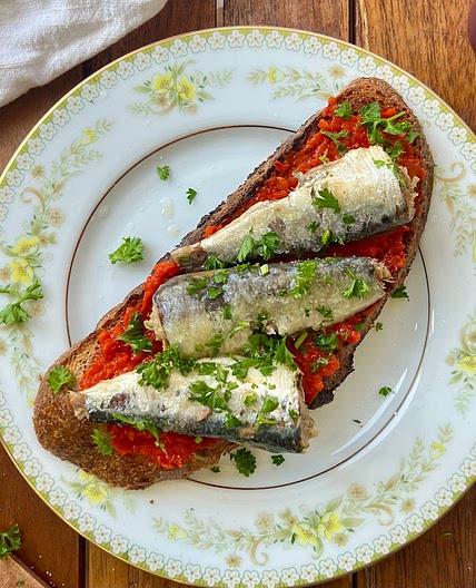 Mediterranean Sardine Toast