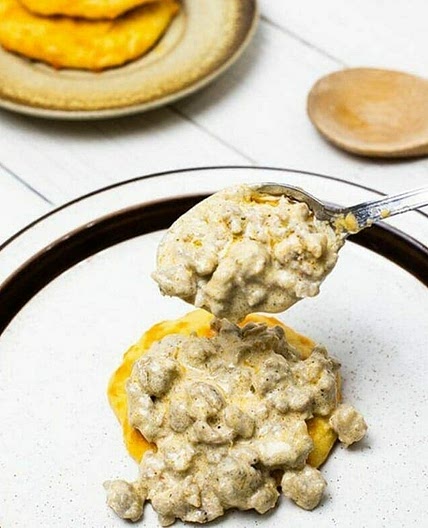 Keto Biscuits and Gravy - Low Carb Breakfast Recipe