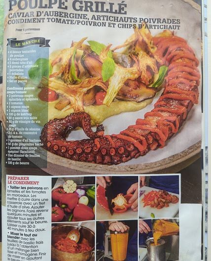 Poulpe grillé