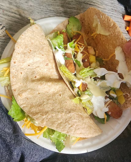 Mango Salsa Fish Stick Tacos