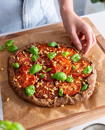 Pesto Tomato Spelt Galette