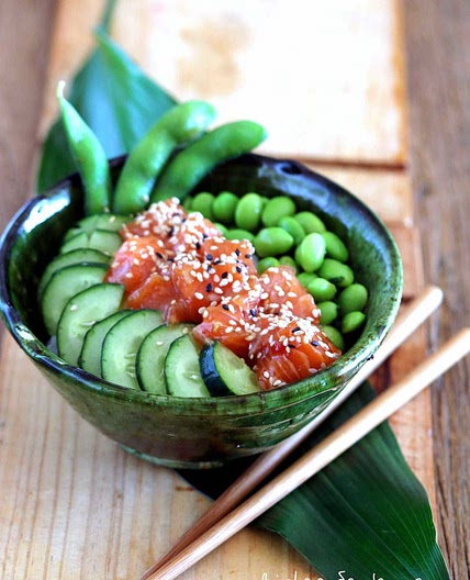 Chirashi au saumon frais mariné - Bistro de Jenna