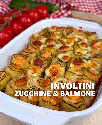 🥒 INVOLTINI DI ZUCCHINE & SALMONE LOW CARB