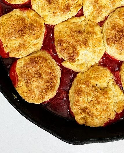 it’s a shortcake, it’s a cobbler, it’s a strawberry shortcake co