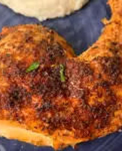 Roasted chicken quarters 