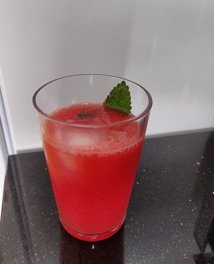 Wassermelonen Holunderblüten Refresher