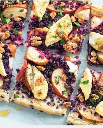 Rode kool plaattaart