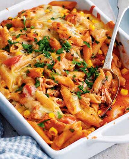 Tuna and Sweetcorn Pasta Bake