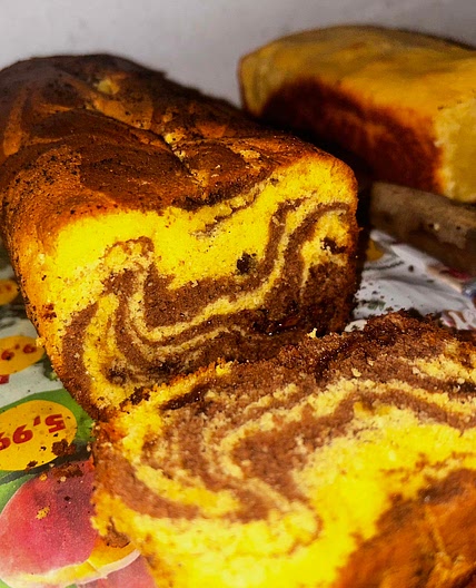 Chocolate Chunk Marble Cake