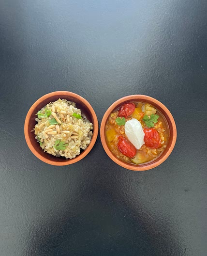 Eggplant Rice & Lentil Stew