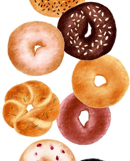 Egg Bagel & Tea